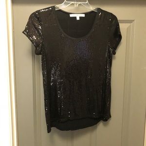 Black Sequin Shirt